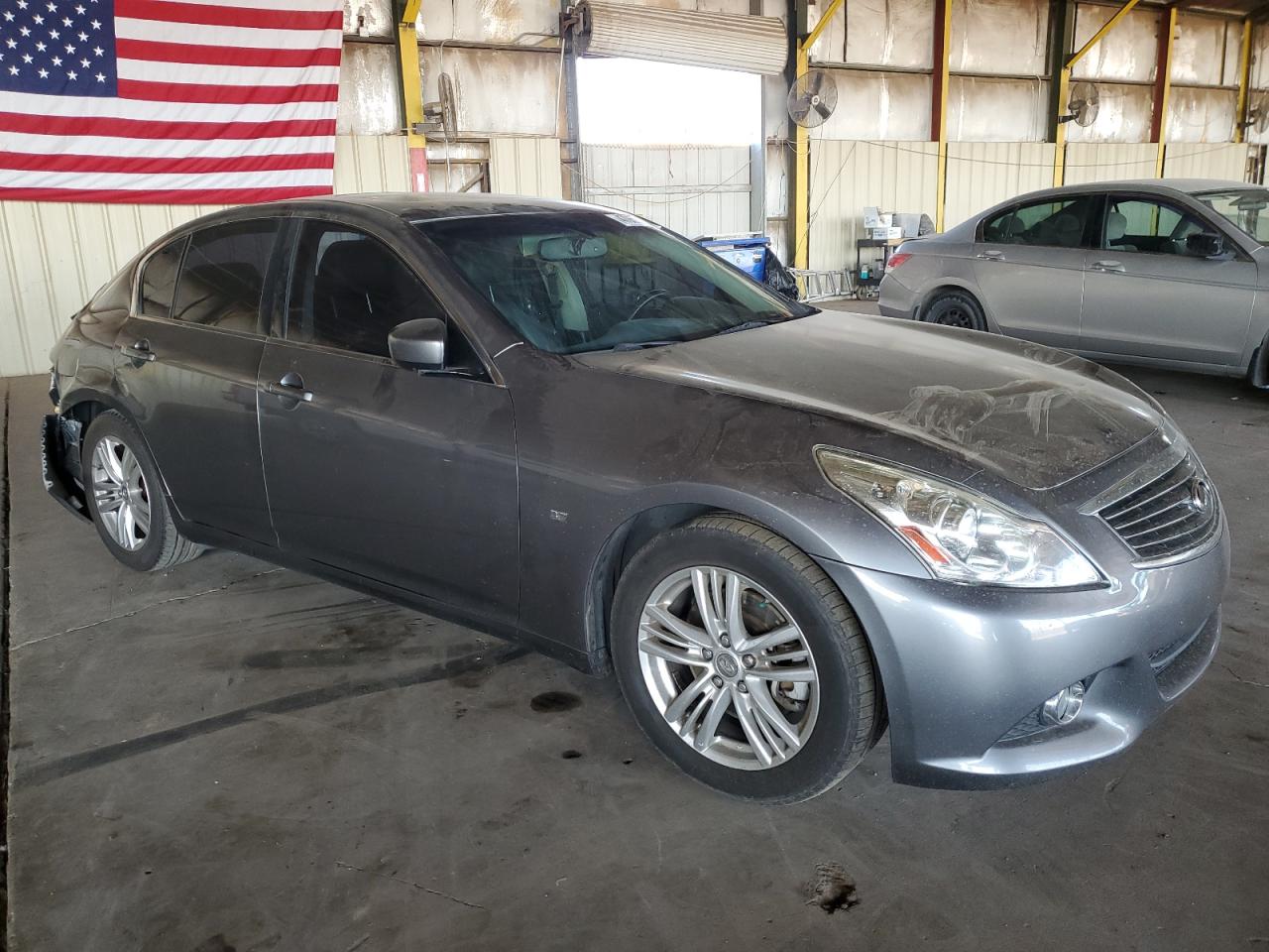 2015 Infiniti Q40 VIN JN1CV6AP3FM580958 Copart auction photo, rear end / side damage thumbnail 4