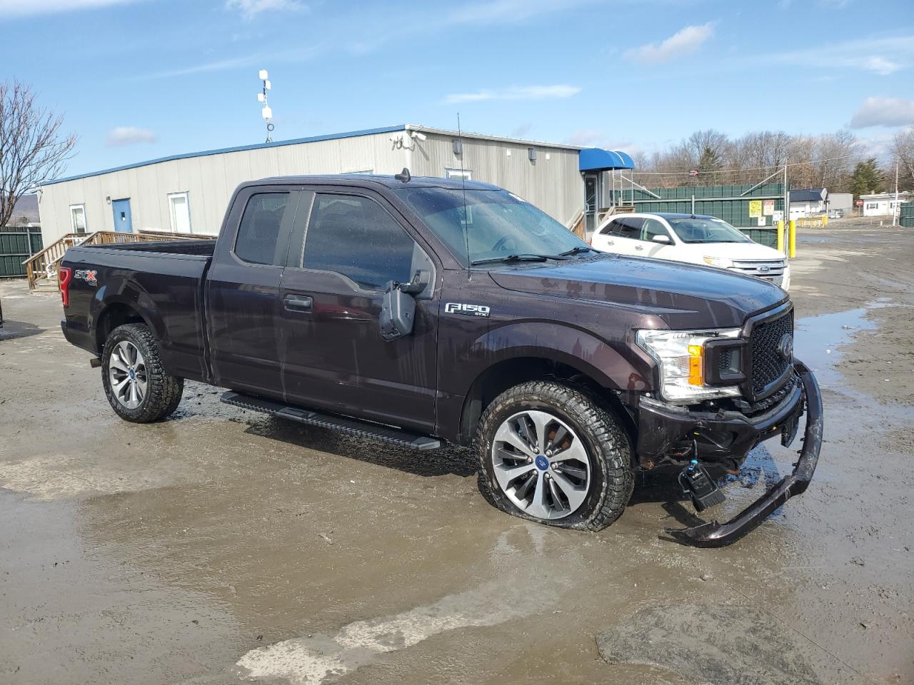 2020 Ford F-150 VIN 1FTEX1EP6LFA81276 Copart auction photo, front end / side damage thumbnail 4