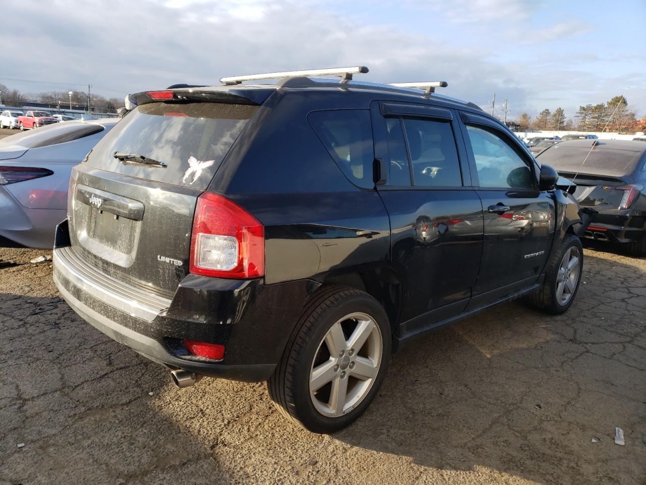 2012 Jeep Compass VIN 1C4NJDCB5CD658529 Copart auction photo, front end / side damage thumbnail 3