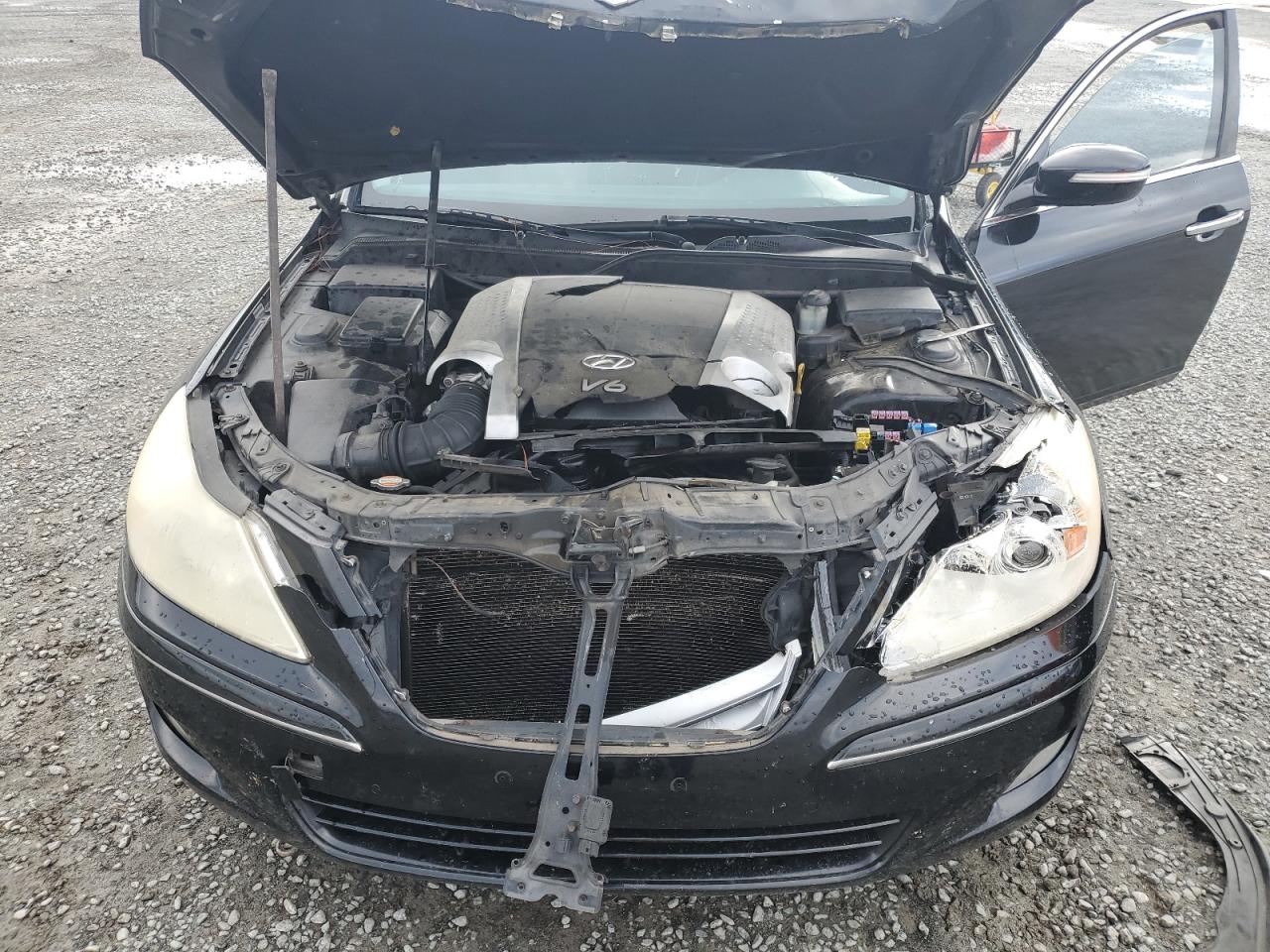 2009 Hyundai Genesis VIN KMHGC46E69U030279 Copart auction photo, front end damage thumbnail 11