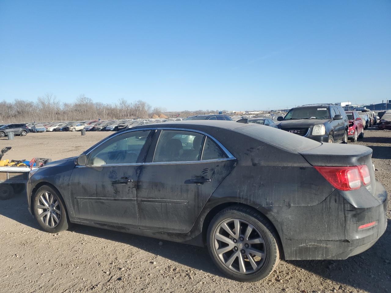 2014 Chevrolet Malibu VIN 1G11E5SL4EF292047 Copart auction photo, side / rear end damage thumbnail 2