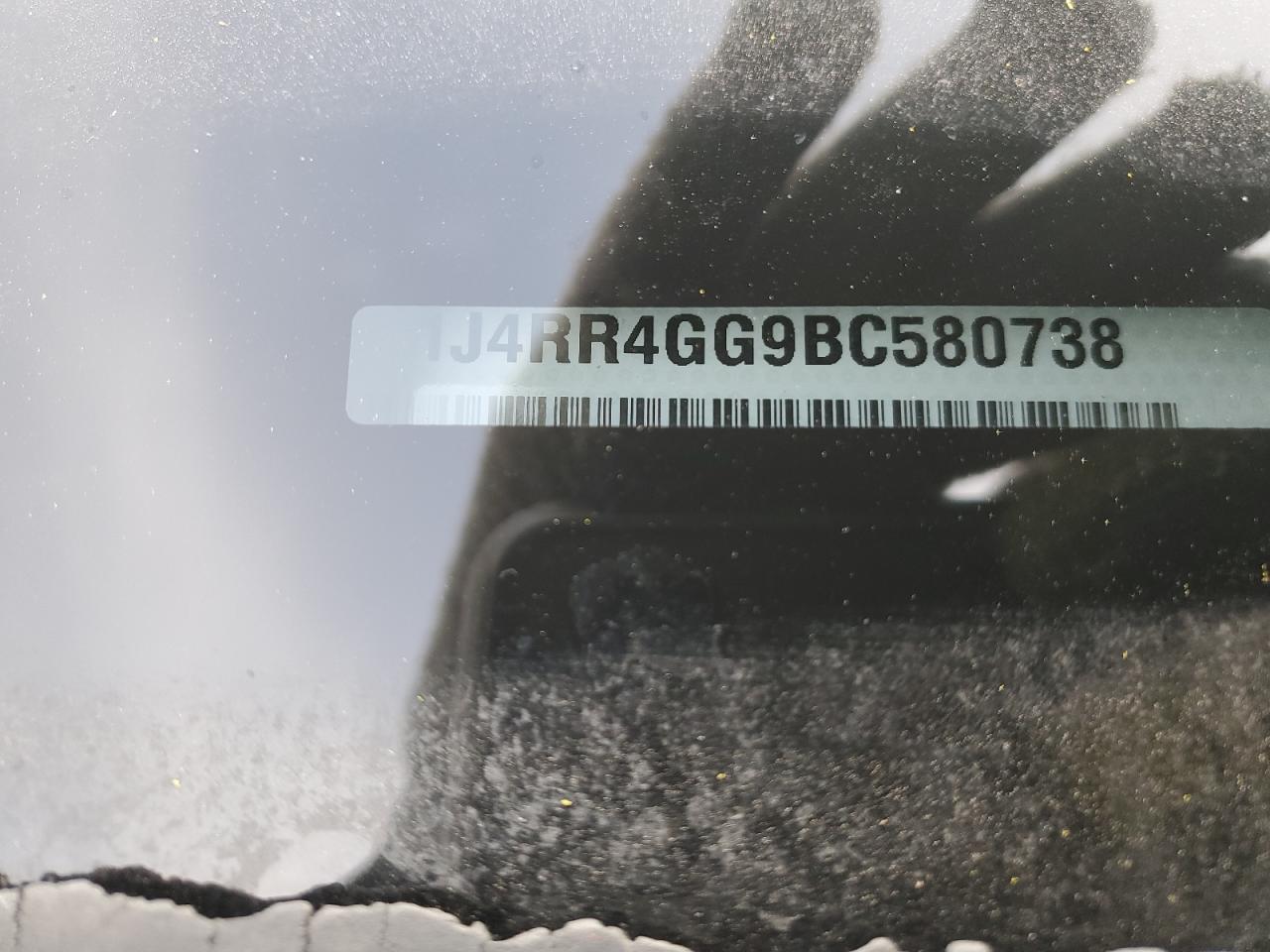 2011 Jeep Grand Cherokee VIN 1J4RR4GG9BC580738 Copart auction photo, front end damage thumbnail 14