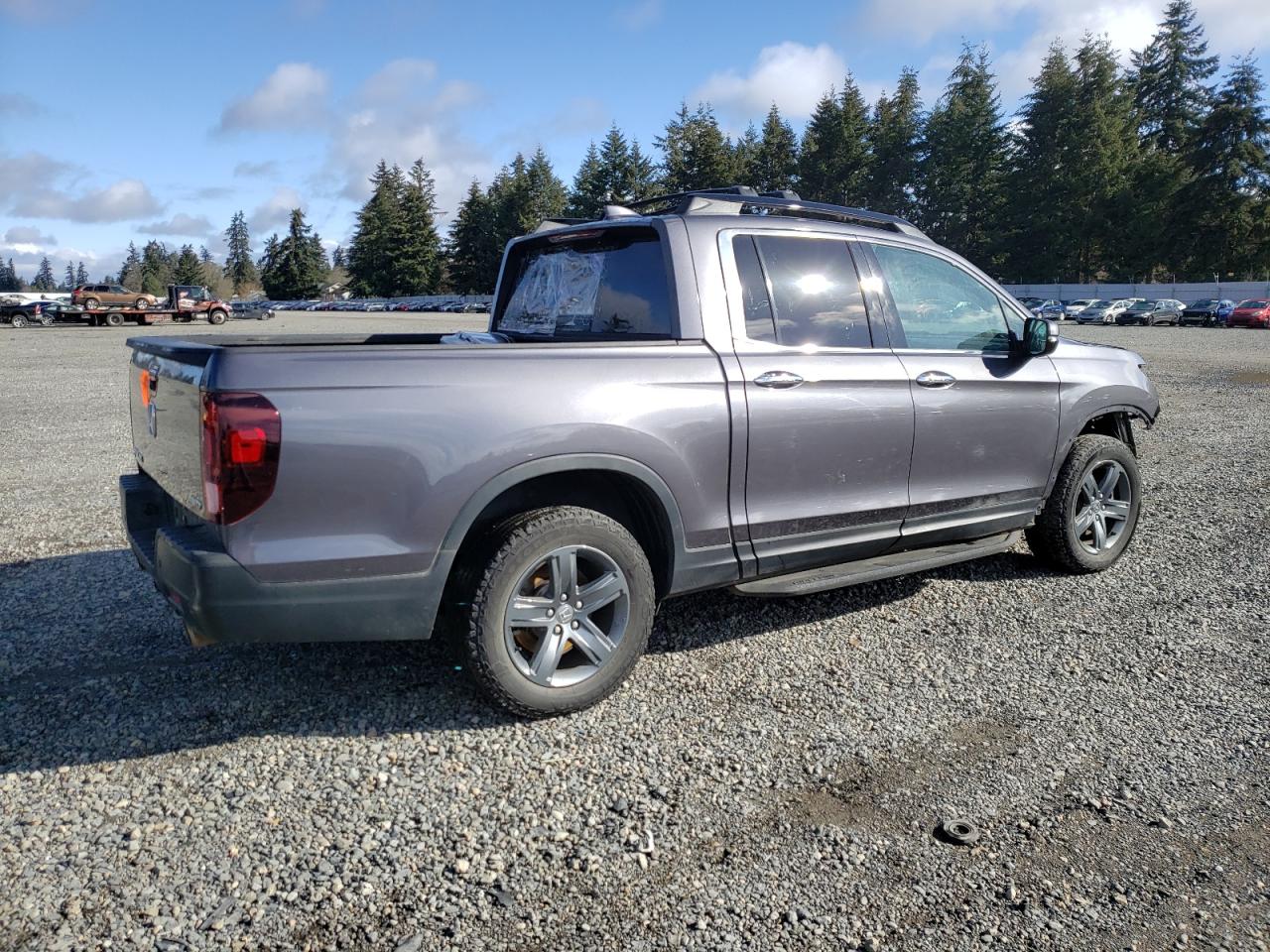 2021 Honda Ridgeline VIN 5FPYK3F7XMB016871 Copart auction photo, front end damage thumbnail 3