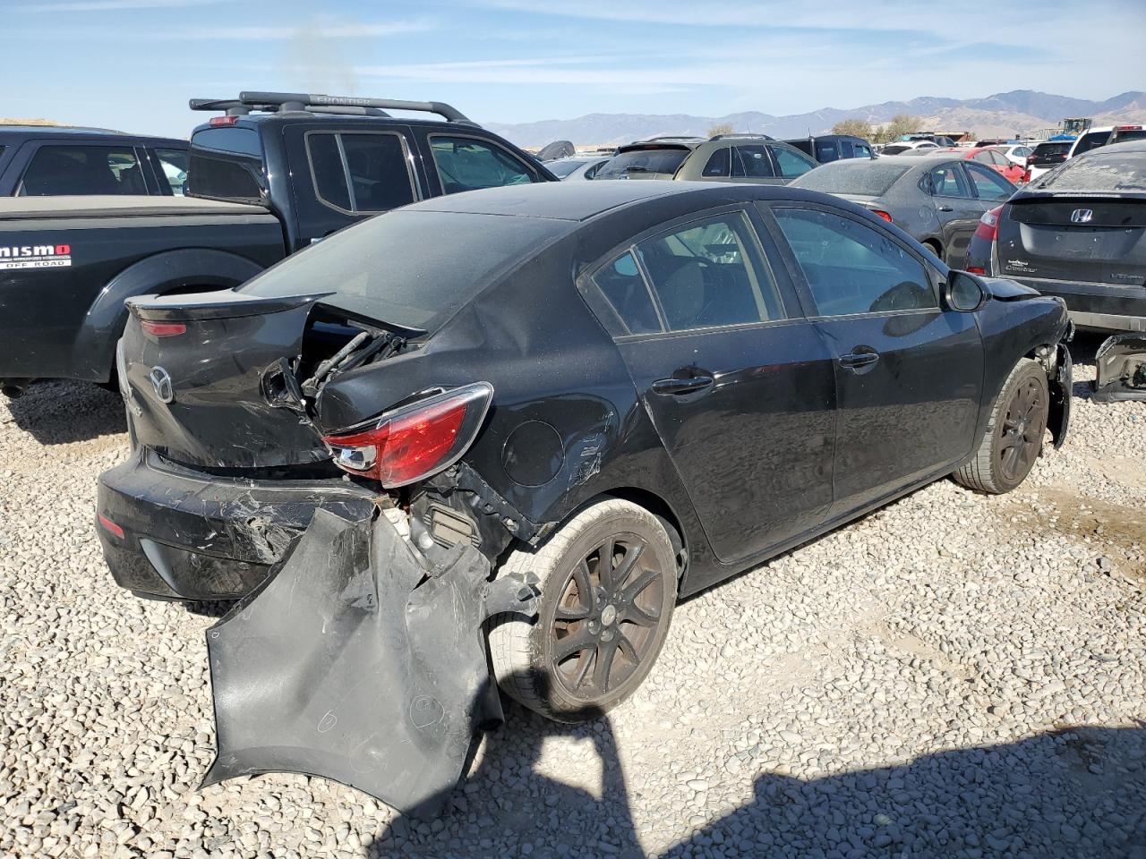 2012 Mazda 3 VIN JM1BL1V58C1507916 Copart auction photo, rear end / front end damage thumbnail 3
