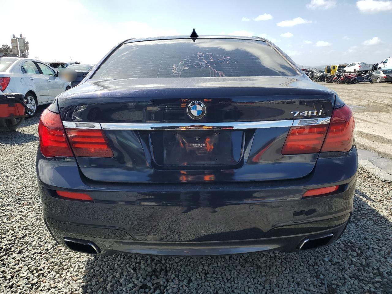 2014 BMW 7er VIN WBAYA6C51ED144468 Copart auction photo, side damage thumbnail 6
