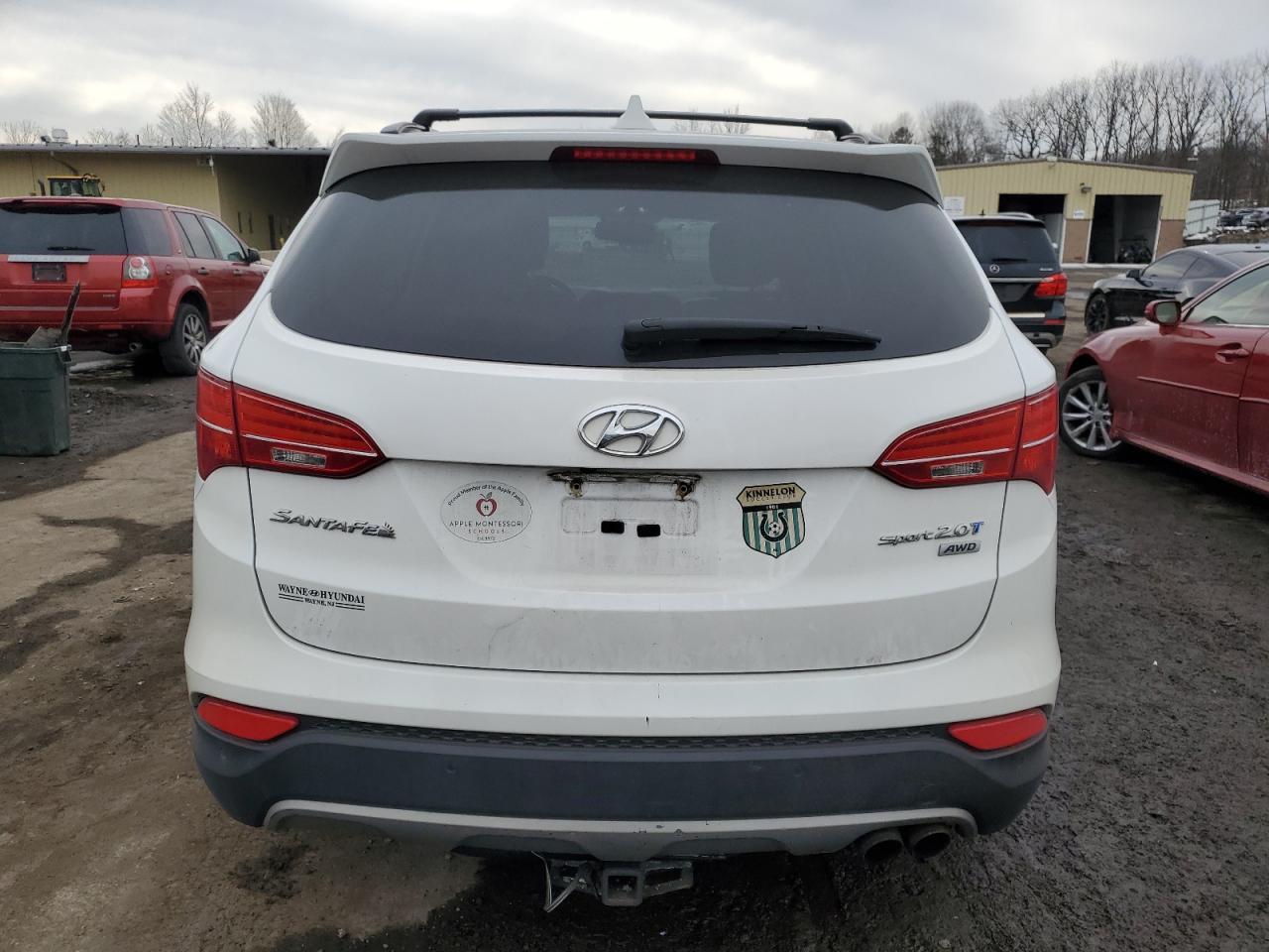 2014 Hyundai Santa Fe VIN 5XYZWDLA2EG141784 Copart auction photo, front end / minor dent/scratches damage thumbnail 6