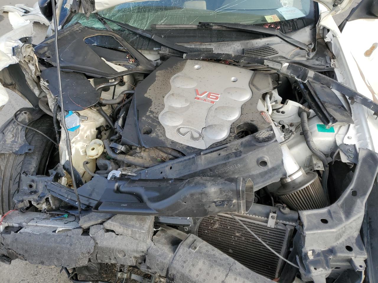 2006 Infiniti G VIN JNKCV54EX6M721749 Copart auction photo, front end / side damage thumbnail 11