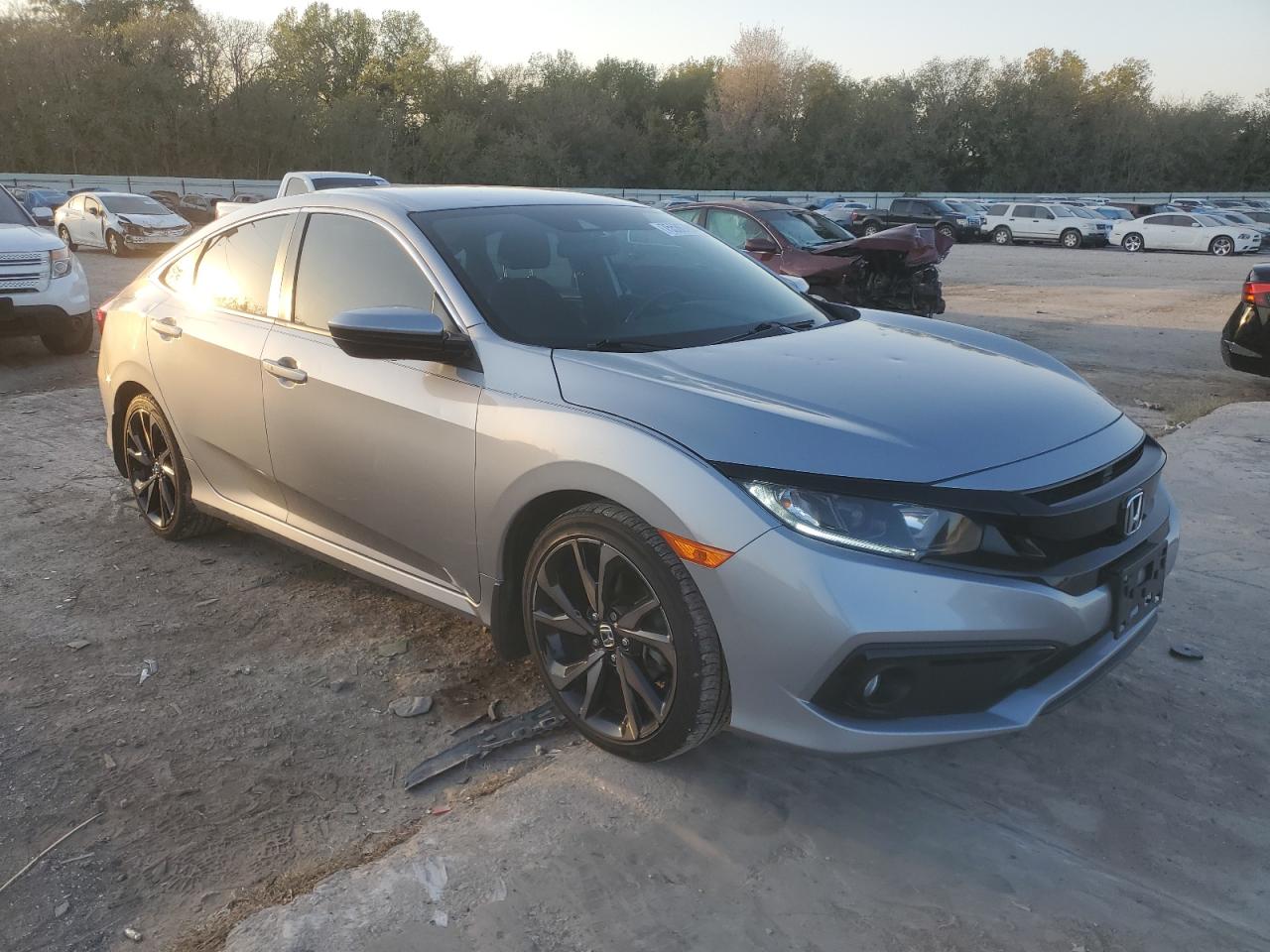 2021 Honda Civic VIN 2HGFC2F81MH537036 Copart auction photo, hail / minor dent/scratches damage thumbnail 4