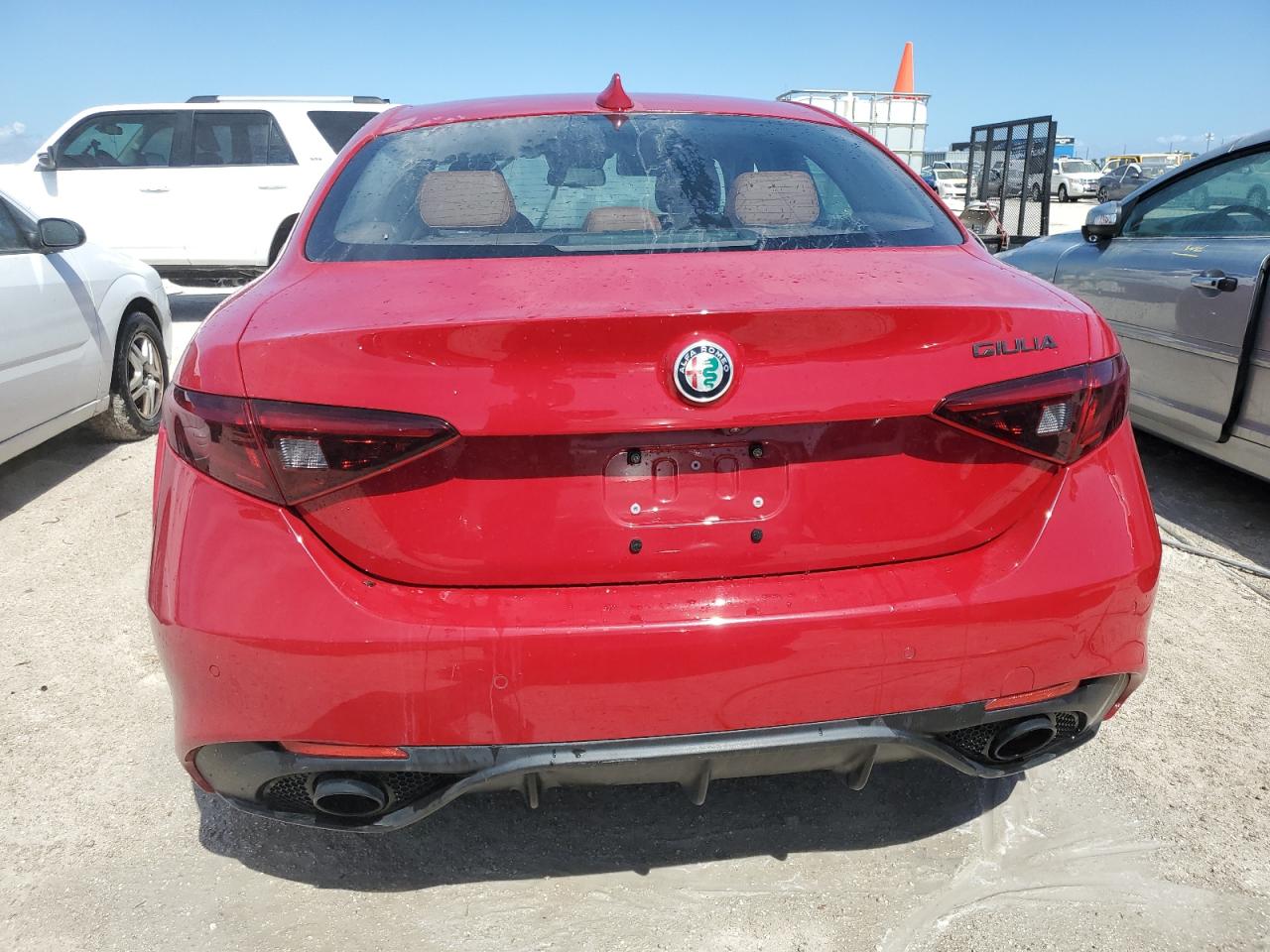 2019 Alfa Romeo Giulia VIN ZARFAMAN2K7605257 Copart auction photo, water/flood damage thumbnail 6