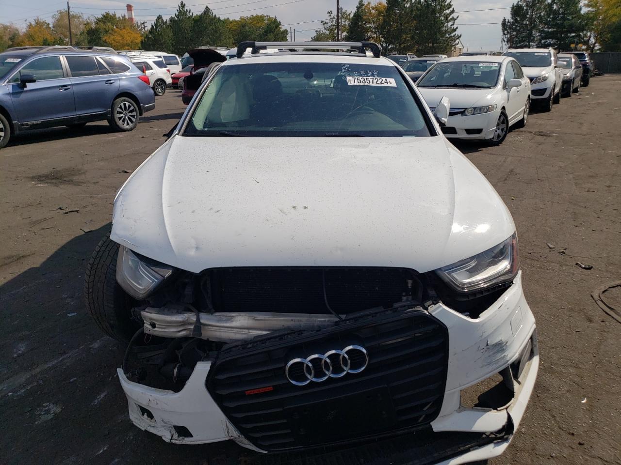 2016 Audi A4 VIN WAUBFAFL8GN016505 Copart auction photo, side / front end damage thumbnail 5