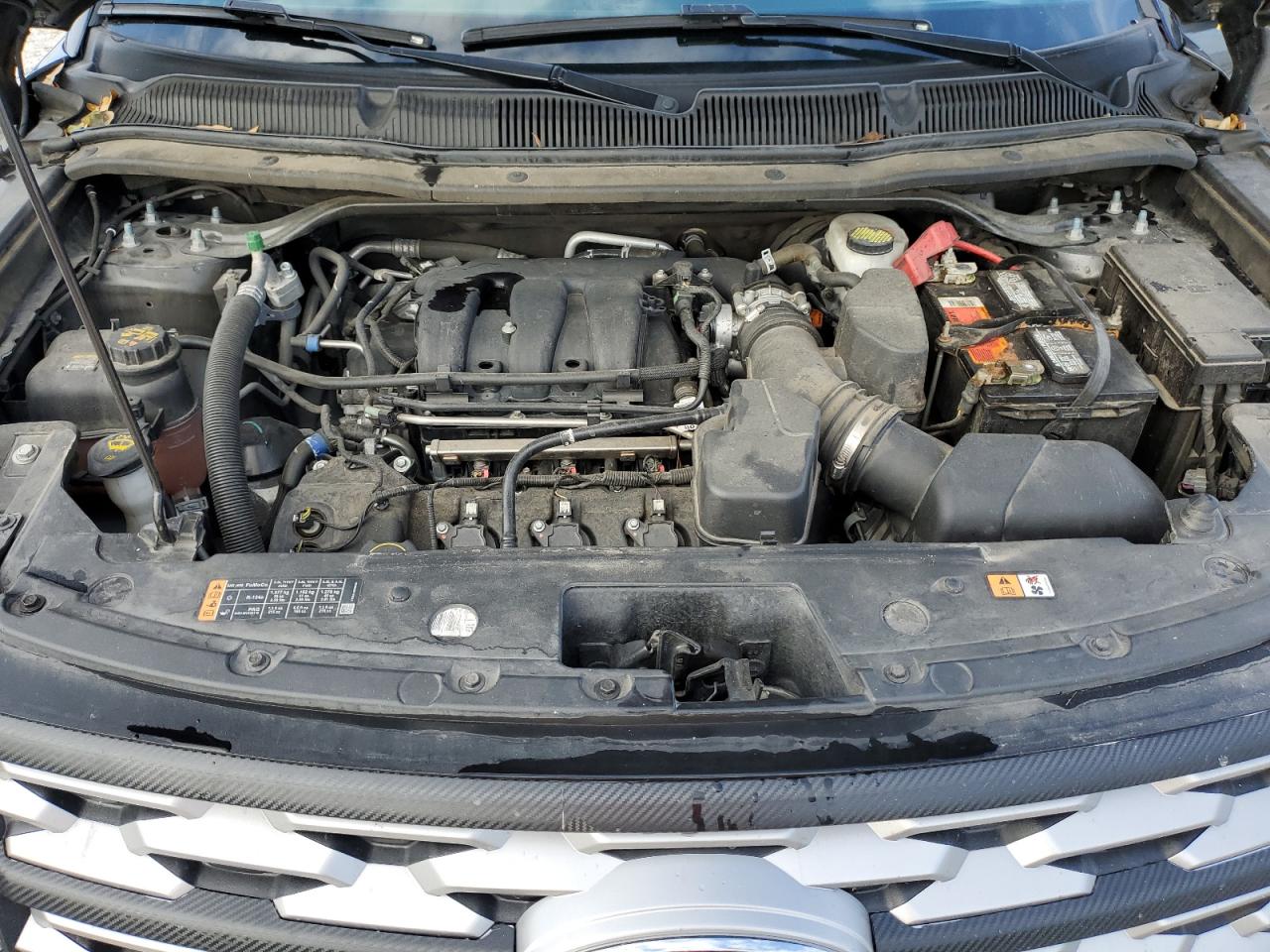 2019 Ford Explorer VIN 1FM5K7F89KGA21957 Copart auction photo, side / front end damage thumbnail 12