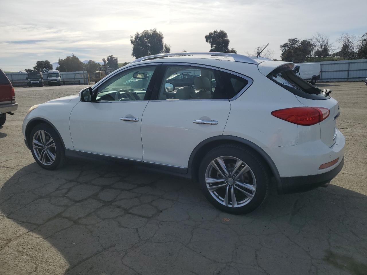 2012 Infiniti EX VIN JN1AJ0HR0CM452714 Copart auction photo, vandalism damage thumbnail 2