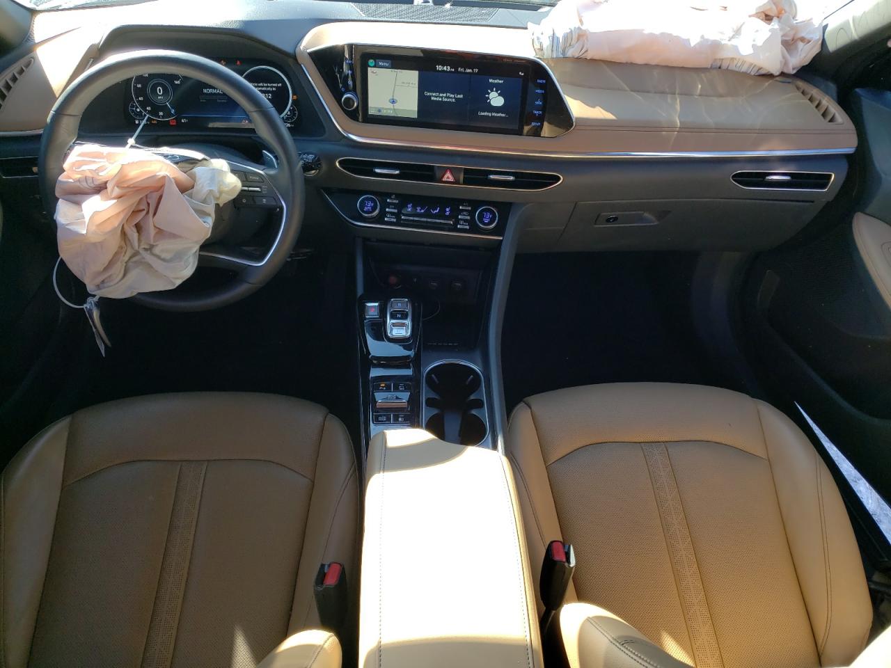 2021 Hyundai Sonata VIN 5NPEH4J28MH112205 Copart auction photo, front end / side damage thumbnail 8