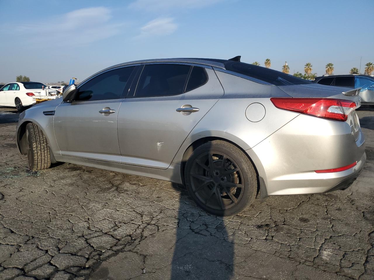 2013 KIA Optima VIN 5XXGR4A65DG181650 Copart auction photo, side / rear end damage thumbnail 2