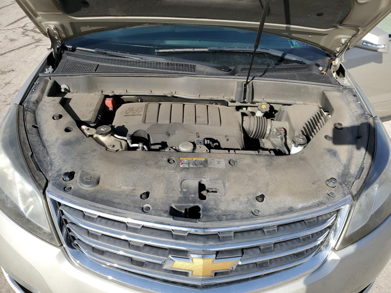 2014 Chevrolet Traverse VIN 1GNKVGKD7EJ240268 Copart auction photo, all over damage thumbnail 13