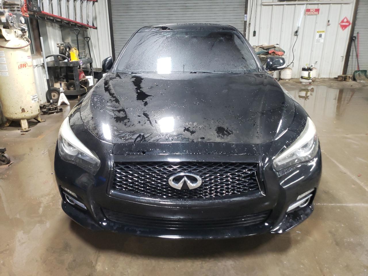 2014 Infiniti Q50 VIN JN1BV7AP0EM691323 Copart auction photo, rear end / side damage thumbnail 5