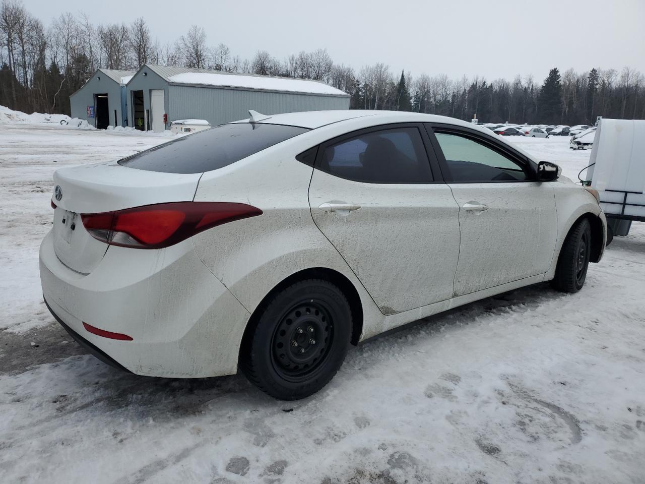 2015 Hyundai Elantra VIN 5NPDH4AEXFH562642 Copart auction photo, front end / undercarriage damage thumbnail 3