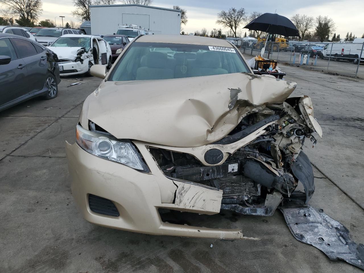 2010 Toyota Camry VIN 4T1BF3EK6AU112407 Copart auction photo, front end damage thumbnail 5