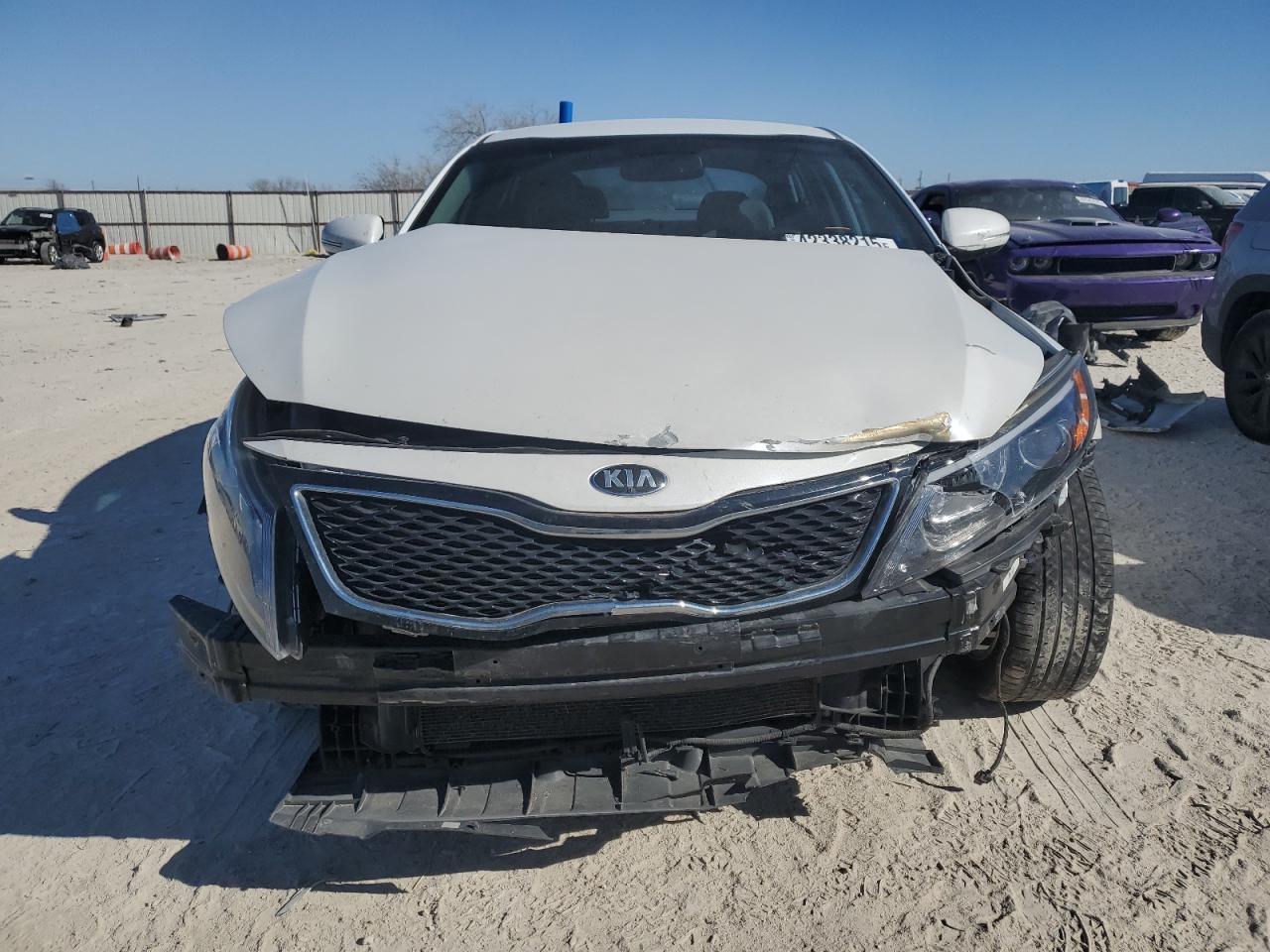 2014 KIA Optima VIN 5XXGN4A7XEG336215 Copart auction photo, front end damage thumbnail 5