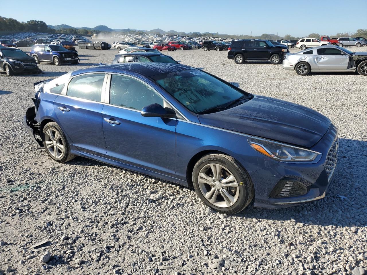 2019 Hyundai Sonata VIN 5NPE34AF6KH772046 Copart auction photo, rear end damage thumbnail 4