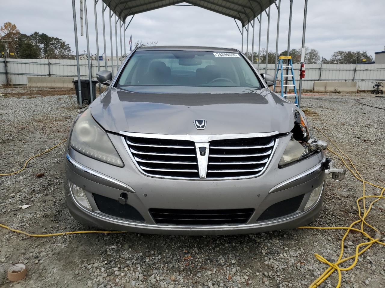2011 Hyundai Equus VIN KMHGH4JF6BU042567 Copart auction photo, side / front end damage thumbnail 5
