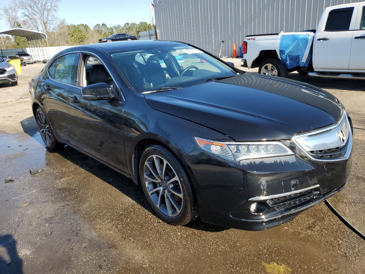 2015 Acura TLX VIN 19UUB2F79FA009585 Copart auction photo, side damage thumbnail 4