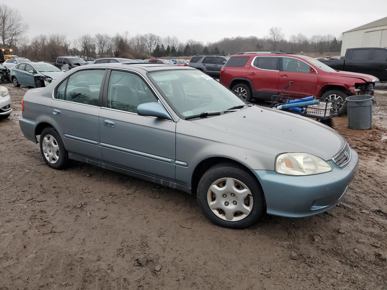 1999 Honda Civic VIN 2HGEJ8646XH550886 Copart auction photo, side damage thumbnail 4