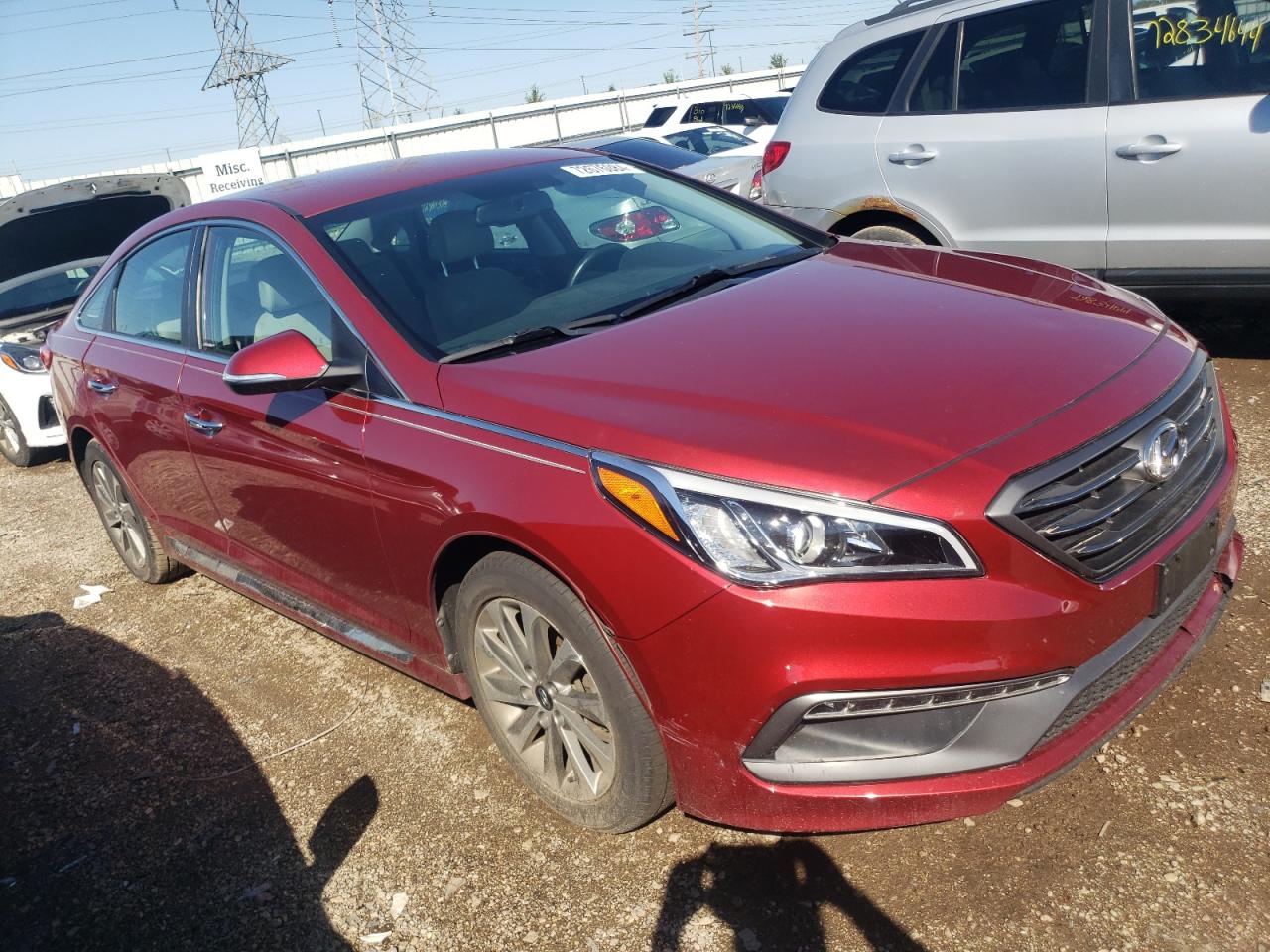 2016 Hyundai Sonata VIN 5NPE34AFXGH271653 Copart auction photo, burn - engine / front end damage thumbnail 4