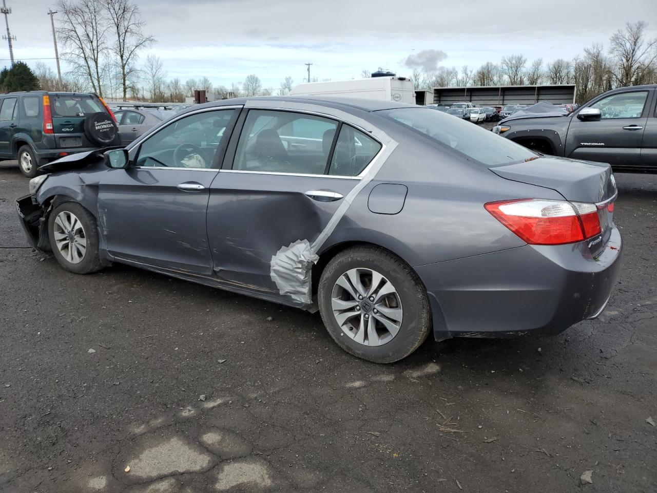 2014 Honda Accord VIN 1HGCR2F39EA007080 Copart auction photo, front end / side damage thumbnail 2