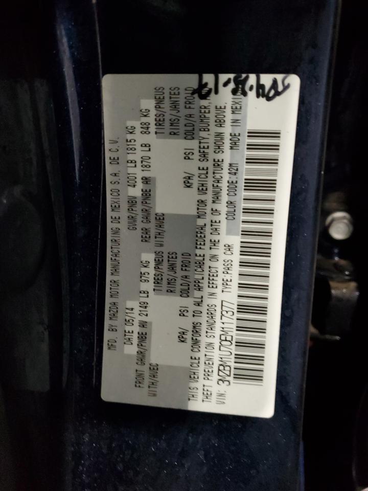2014 Mazda 3 VIN 3MZBM1U70EM117377 Copart auction photo, front end damage thumbnail 14