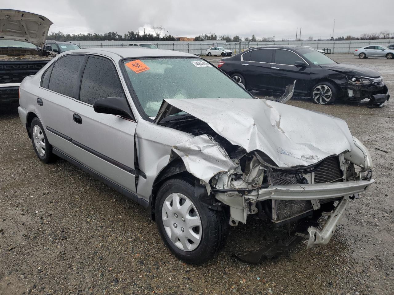 1998 Honda Civic VIN JHMEJ6672WS004136 Copart auction photo, front end damage thumbnail 4
