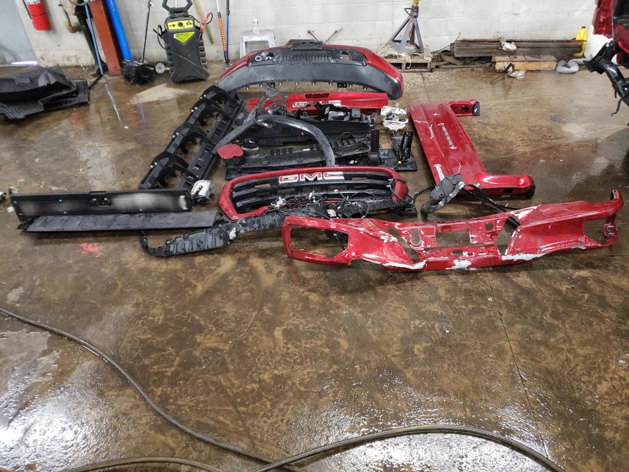 2021 GMC Sierra VIN 1GTR9CED5MZ374860 Copart auction photo, front end / rear end damage thumbnail 12