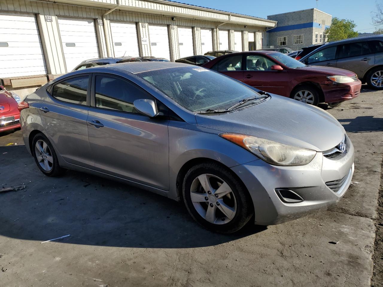 2011 Hyundai Elantra VIN KMHDH4AE6BU151198 Copart auction photo, vandalism damage thumbnail 4