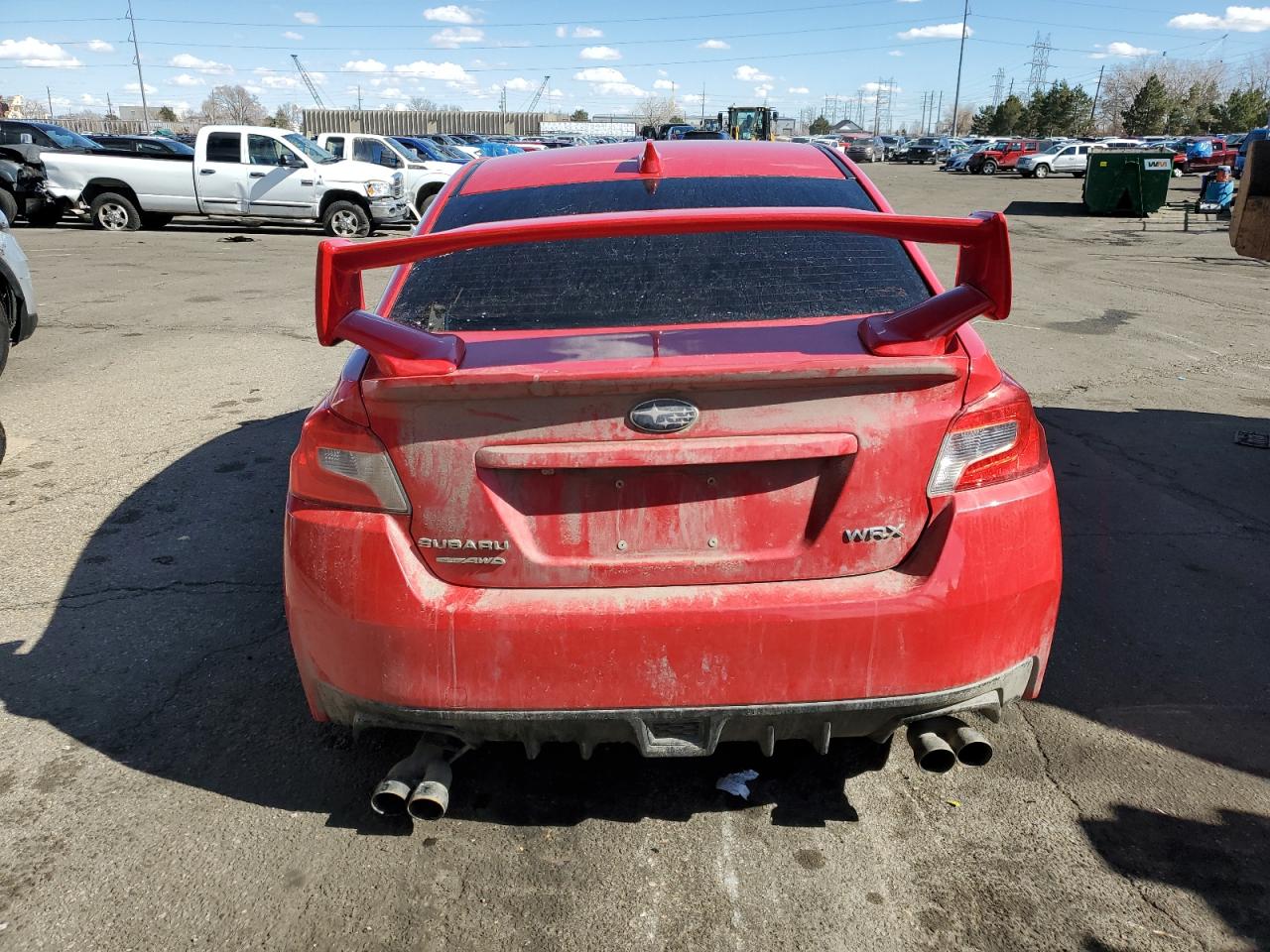 2017 Subaru WRX VIN JF1VA1L67H9826379 Copart auction photo, rear end / front end damage thumbnail 6