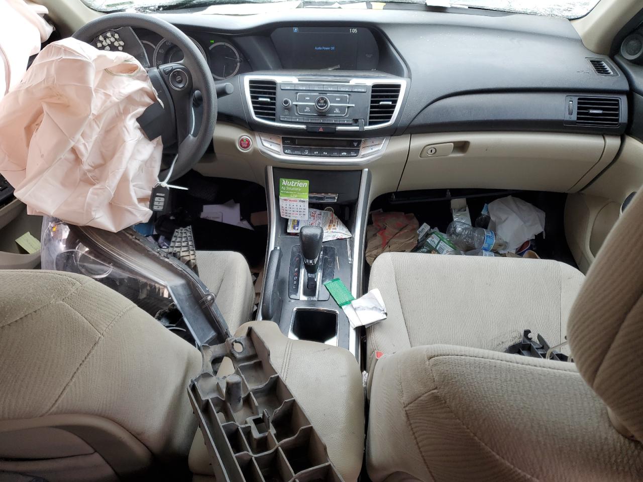 2014 Honda Accord VIN 1HGCR2F79EA173506 Copart auction photo, all over damage thumbnail 8