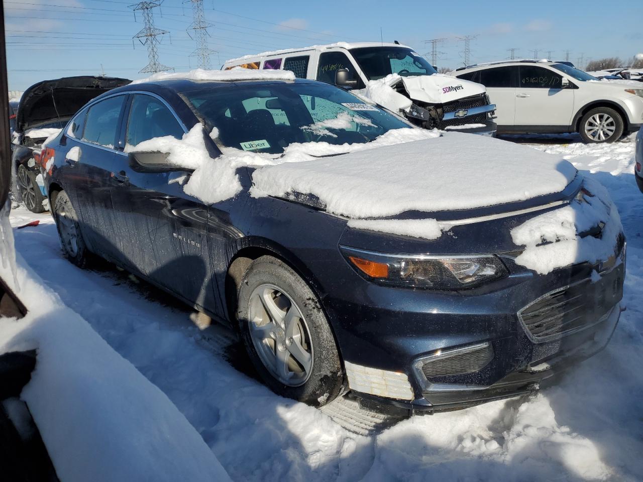 2017 Chevrolet Malibu VIN 1G1ZB5ST9HF284557 Copart auction photo, side damage thumbnail 4