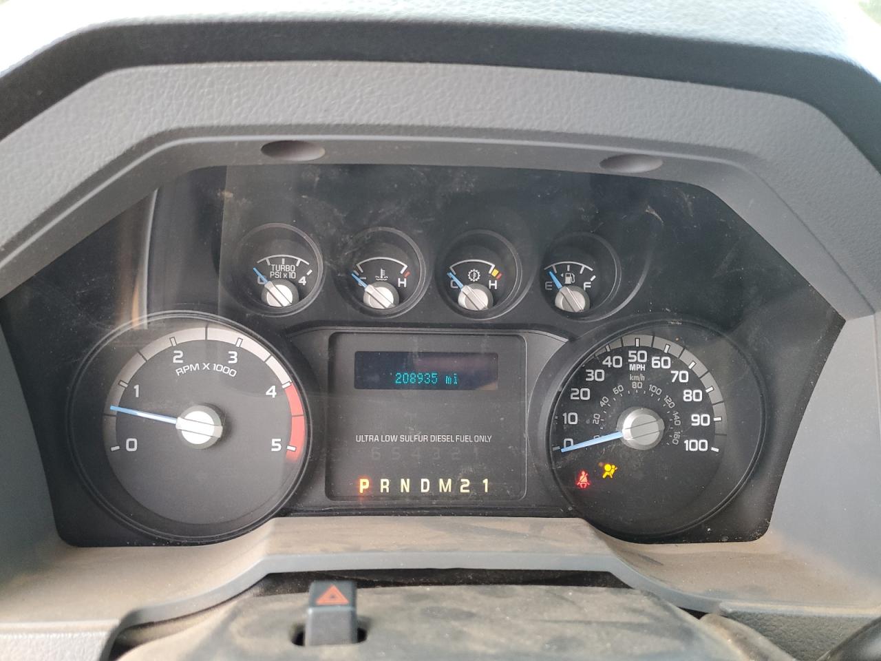 2013 Ford F350 VIN 1FT8W3DT7DEB17252 Copart auction photo, front end damage thumbnail 9