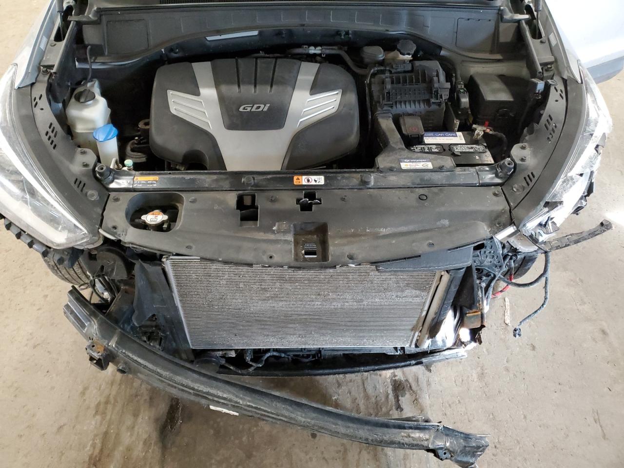 2017 Hyundai Santa Fe VIN KM8SNDHFXHU234320 Copart auction photo, front end damage thumbnail 12