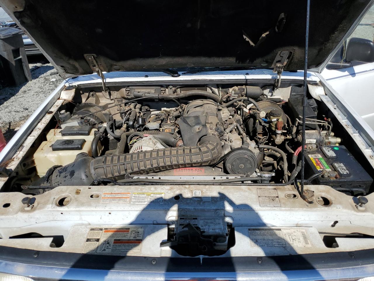 1996 Ford Ranger VIN 1FTCR14X6TPA21365 Copart auction photo, top/roof damage thumbnail 11