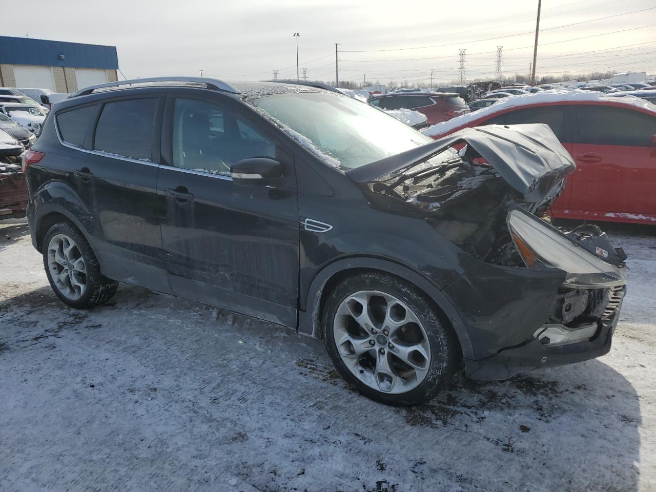 2015 Ford Escape VIN 1FMCU9J92FUA60121 Copart auction photo, front end / rear end damage thumbnail 4