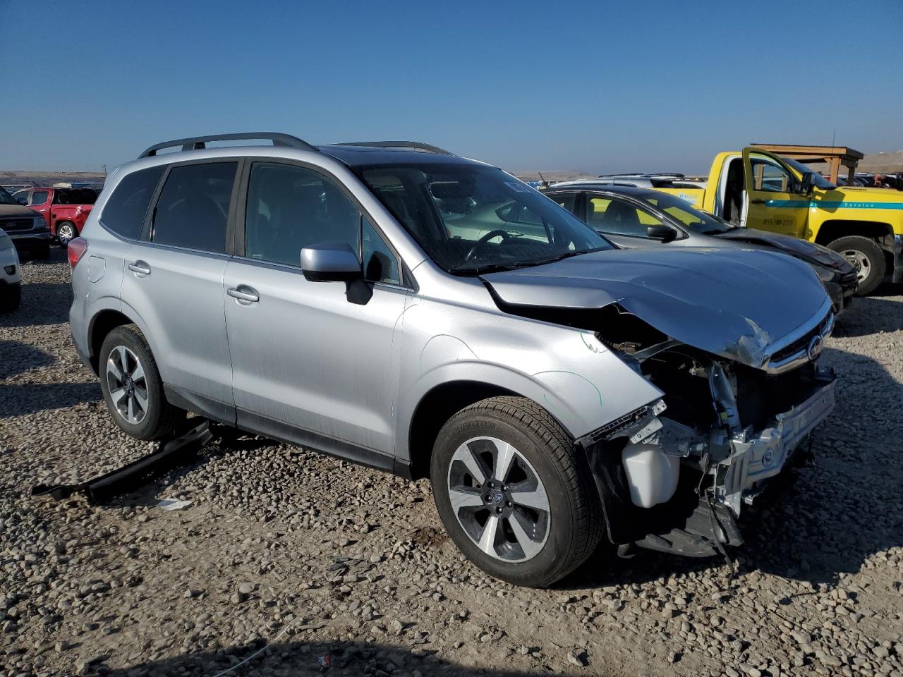 2018 Subaru Forester VIN JF2SJARC3JH477261 Copart auction photo, front end damage thumbnail 4