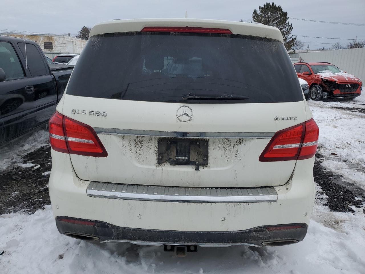 2017 Mercedes-Benz GLS-klasse VIN 4JGDF7DEXHA753020 Copart auction photo, front end / side damage thumbnail 6