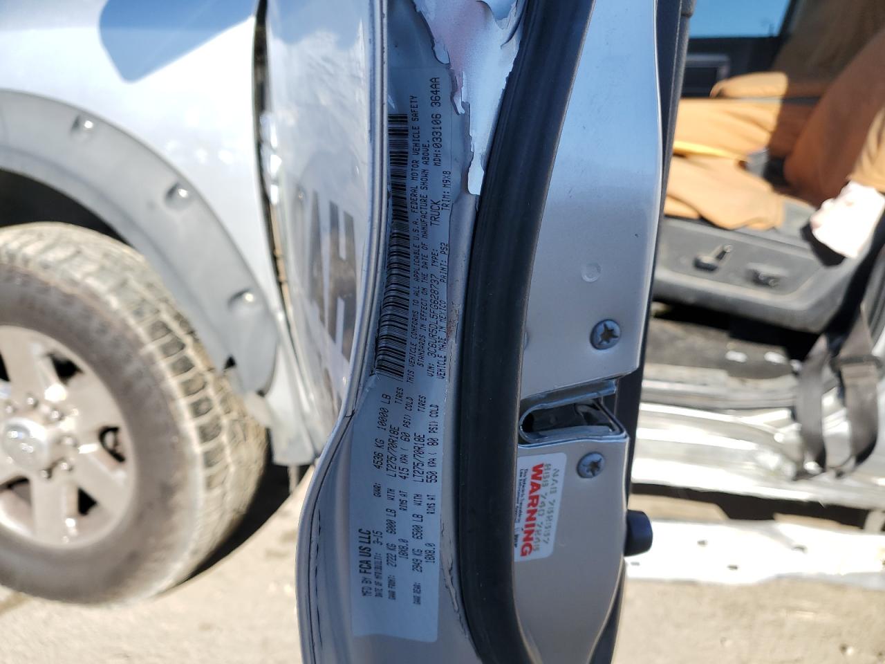 2015 RAM 2500 VIN 3C6UR5DL5FG628737 Copart auction photo, all over / undercarriage damage thumbnail 12