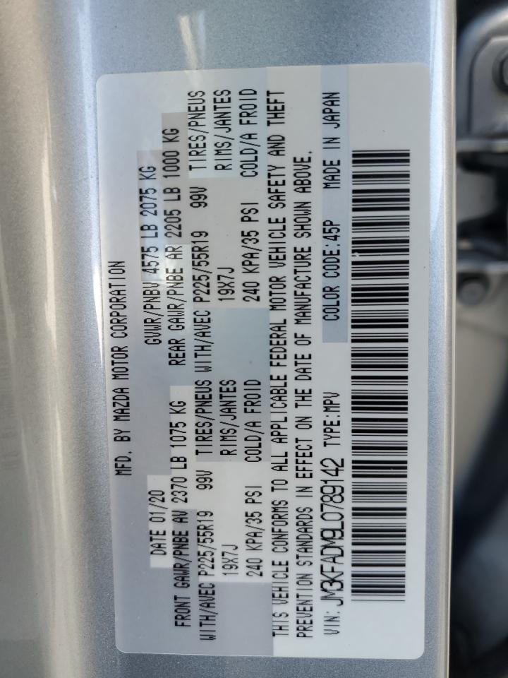 2020 Mazda CX-5 VIN JM3KFADM9L0789142 Copart auction photo, front end damage thumbnail 15