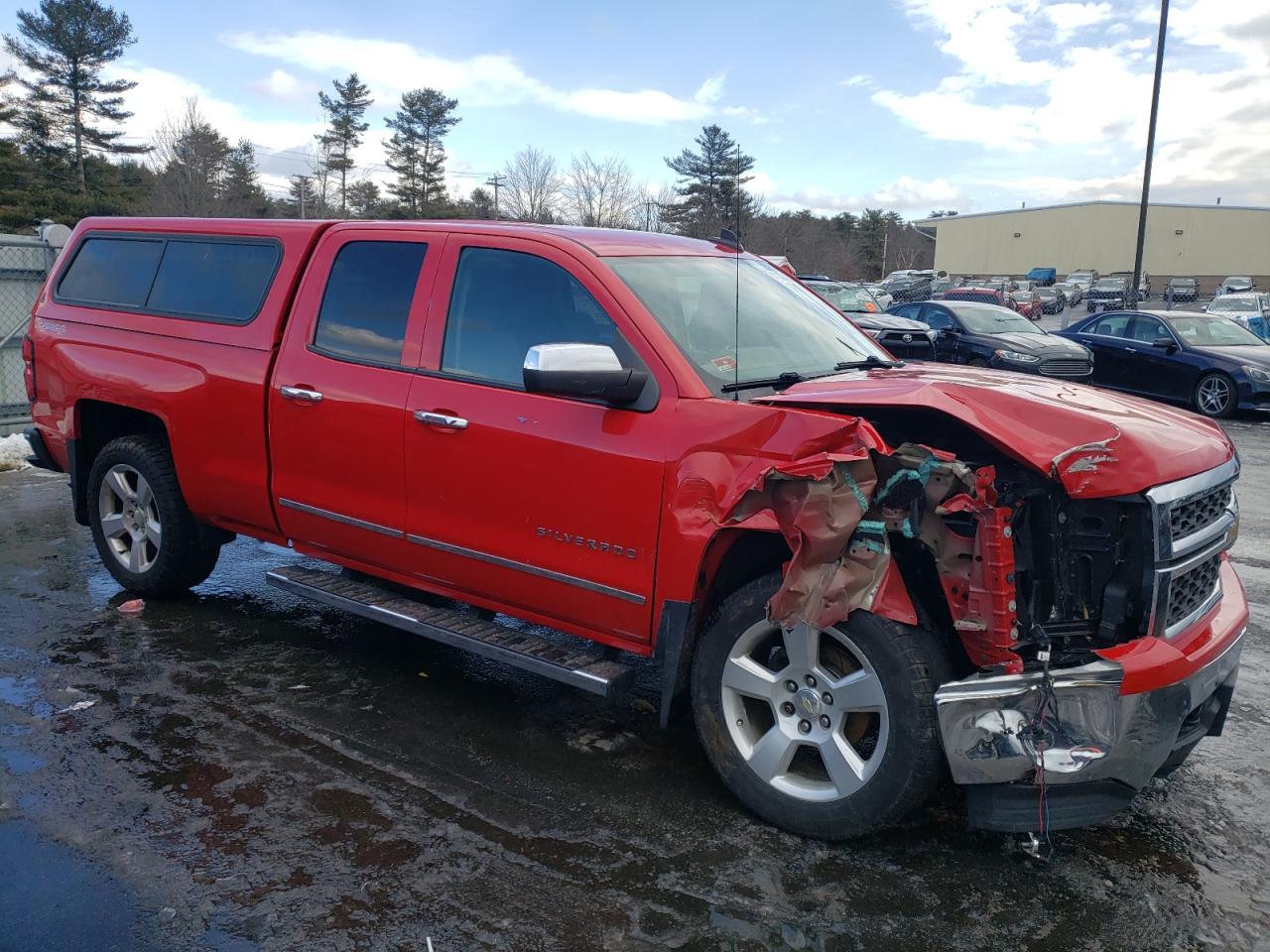 2015 Chevrolet Silverado VIN 1GCVKPEC5FZ290266 Copart auction photo, front end / side damage thumbnail 4