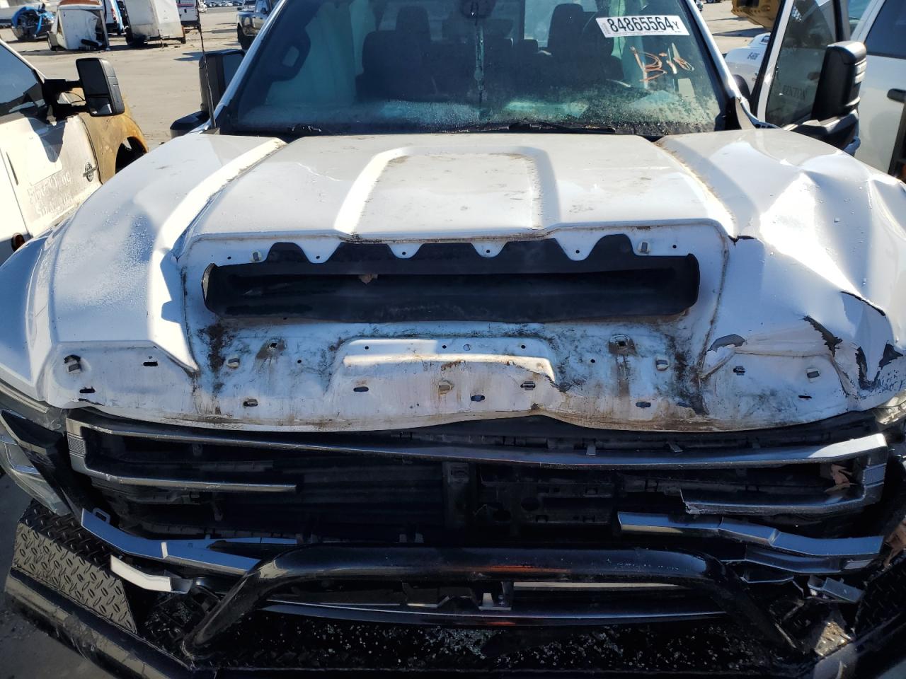 2020 GMC Sierra VIN 1GT49PEY5LF100529 Copart auction photo, front end / mechanical damage thumbnail 11