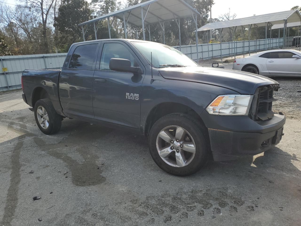 2014 RAM 1500 VIN 1C6RR7KGXES351498 Copart auction photo, front end / side damage thumbnail 4