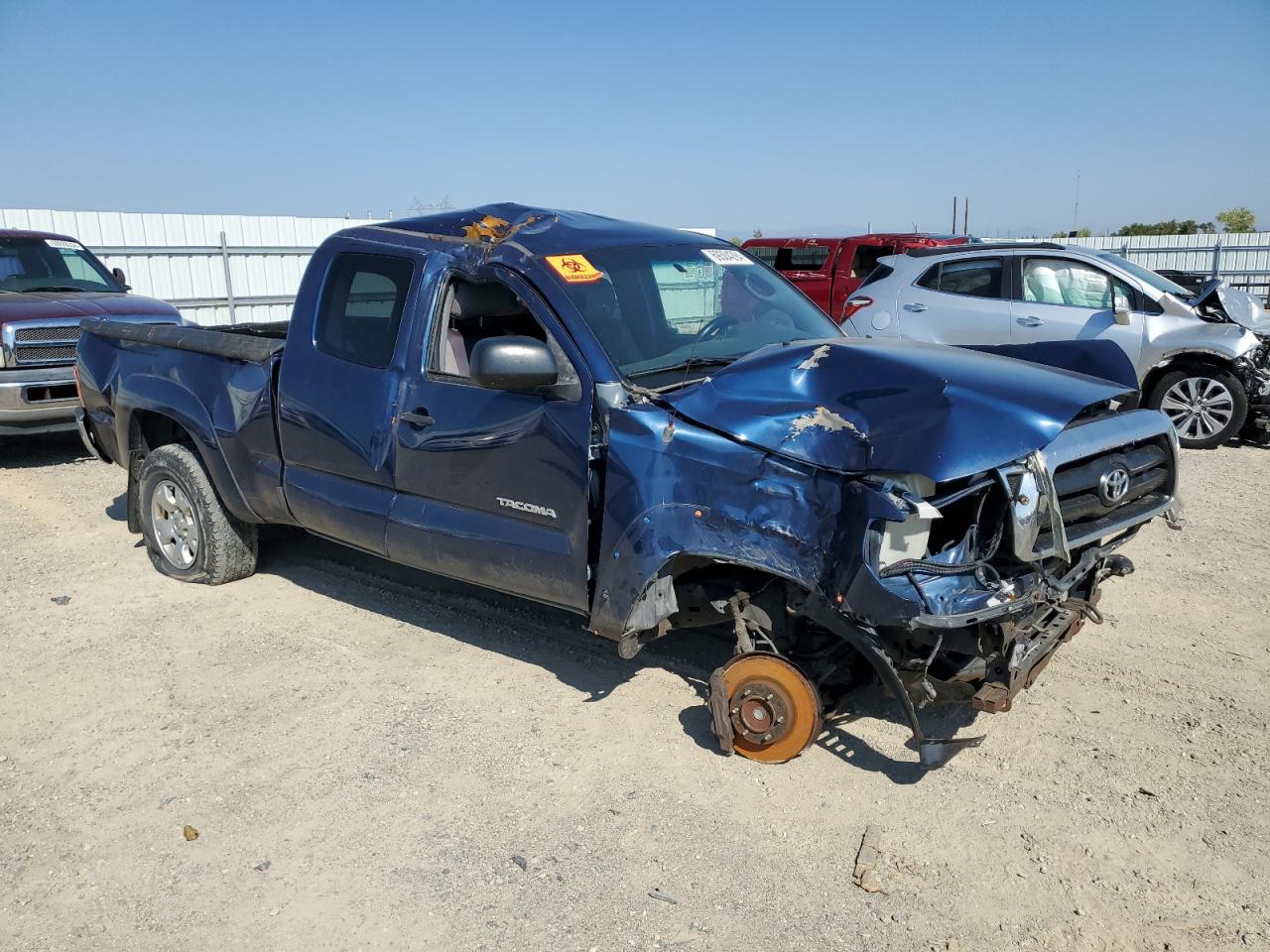 2007 Toyota Tacoma VIN 5TETU62N67Z391761 Copart auction photo, rollover damage thumbnail 4