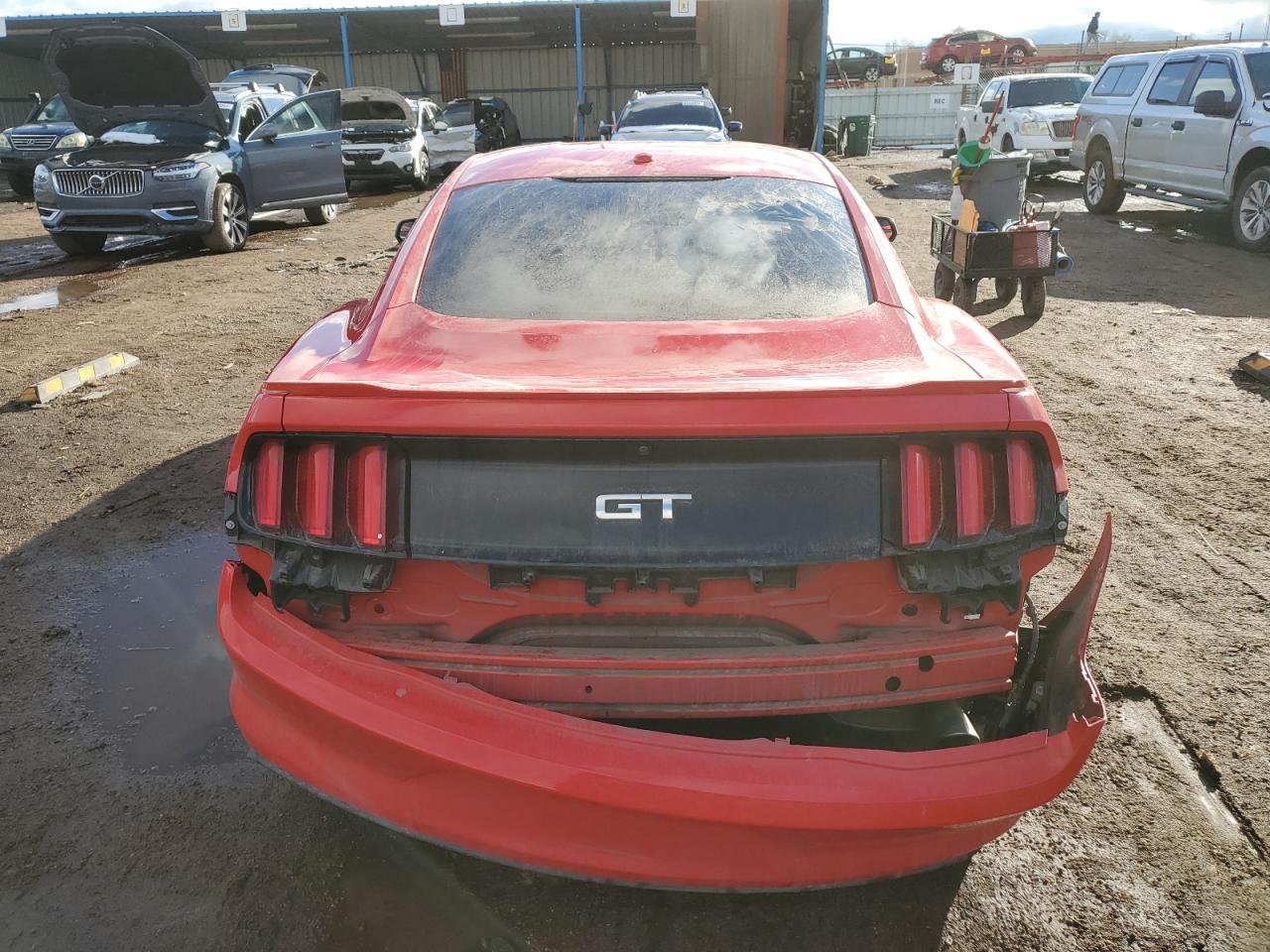 2017 Ford Mustang VIN 1FA6P8CF1H5319870 Copart auction photo, rear end / side damage thumbnail 6