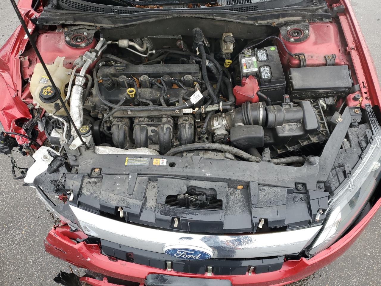 2011 Ford Fusion VIN 3FAHP0HA9BR112879 Copart auction photo, undercarriage / all over damage thumbnail 11